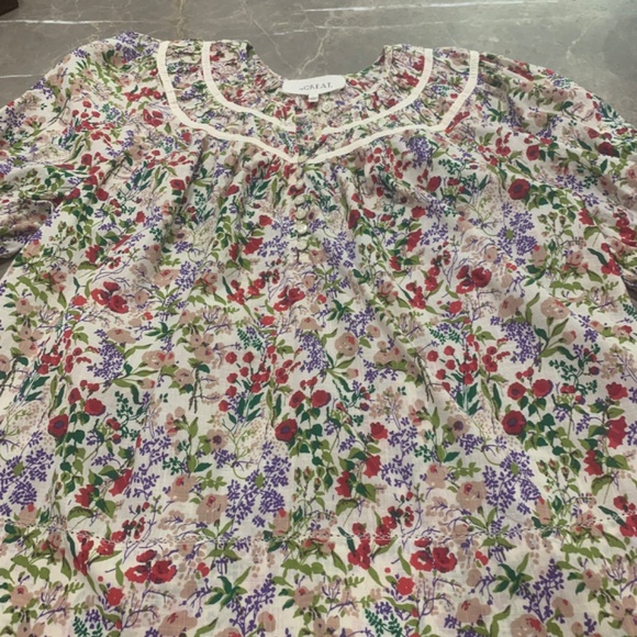 The GREAT Prairie Top, Floral Print, Size Medium - Picture 9 of 11